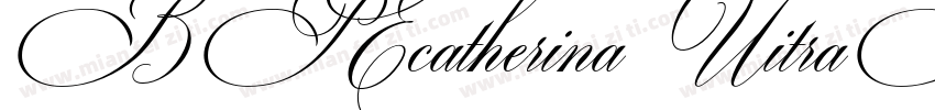BP Ecatherina UitraBold字体转换